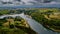 River Aber Wrach And Landscape In Region Landeda At The Finistere Atlantic Coast In Brittany, France