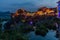 River above the waterfall in Furong Zhen town, Hunan province, Chi