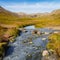 River Across Reykjadalur Hot Spring in Iceland