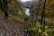 River Afon Mawddach in Coed y Brenin Forest Park in Autumn, fall, landscape, wide angle