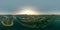 The river Arda valley in Rhodope mountains in Bulgaria during sunset. Meanders in the Lake Kardzhali or Kardjali