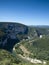 The river of the Ardeche gorge in France