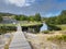 River beach in Albergaria da Serra, in Serra da Freita Arouca Geopark, in Portugal