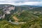 River in the beautiful Ardeche gorge in france