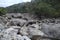 River bed of Muthirapuzha river near Kallarkutty in Kerala, India