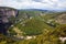 River bend at the Ardeche canyon