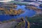 River bend in the Fall