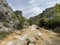 The river Bijela voda or Bijeli Stream in a rugged canyon at the foot of the Przun hill, Karin Gornji - Croatia