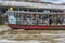 River boat transporting passengers and tourist down Chao Praya r