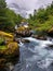 River Bondhuselva flowing out of lake Bondhus in Norway