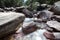 River in Bonifato forest near Calvi Corsica in the Balagne region