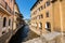 River Brenta in downtown of Borgo Valsugana - Trentino Italy