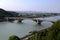 The river and Bridge in Longmen Caves, Dragon Gate Grottoes, in Luoyang city