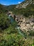 River canyon of Herault valley in South of France