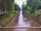 River in the city. Landscape in Petropolis city Brazil.