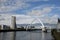 River Clyde, Glasgow, Scotland, UK, September 2013,  the Clyde Arc Bridge