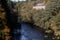 River Clyde at New Lanark Conservation Village Scotland in Autumn