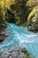 River Confluence in Tolmin Gorge  Slovenia