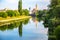 The River Crisul Repede flowing through Oradea