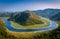 River Crnojevica canyon viewpoint between the mountains of Montenegro