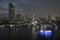 The river cruise dinner service at the Chao Phraya River in Bangkok, Thailand.