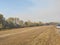 River Danube canal view of area from the embankment in autumn