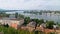 The river Danube, a general view near the coast of Visegrad