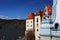 River Danube and houses in Austria, Europe