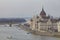 The river Danube and the Hungarian Parliament