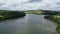 River Dart, near Stoke Gabriel, South Devon, England: DRONE VIEWS: General views of the River Dart (Clip 3)