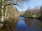 River Derwent flowing gently through the Derbyshire countryside