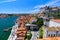 River Douro and the riverbank of Ribeira District in Porto, Portugal