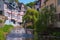 The river Elzbach and half-timbered houses