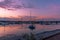 The river estuary at Paradise Point, Queensland at sunrise