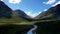 River Etive and Buachaille Etive Mor, Glencoe Valley, Highlands, Scotland