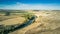 River in field of castilla,Valladolid, Spain