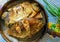 River fish crucian carp prepared in frying-pan