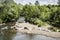 River flowing through Burrs Country Park, Bury