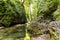 River flowing through a gorgeous canyon