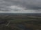 The river flows through the valley. Beautiful landscape. Aerial view. The bend of the river. Panorama. Drone photography