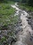 River at the foot of Mount Slamet, Indonesia