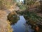 A river with forest reflection, autumn moment