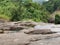 River with full of water ponds