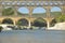 River Gard and the Pont du Gard, Nimes, France