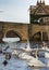 River Great Ouse with the medieval St Leger Chapel Bridge