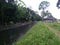 A River Beside Green Grass Field, Cianjur, Indonesia - 2021
