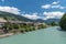 River and homes of Lienz, Austria