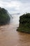 River with iguazu falls veiw from argentina