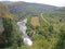 River Iskar, seen from high cliffs above. Natural wonders. Beautiful landscape.