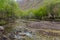 River in Jizev Jizeu, Geisev or Jisev valley in Pamir mountains, Tajikist